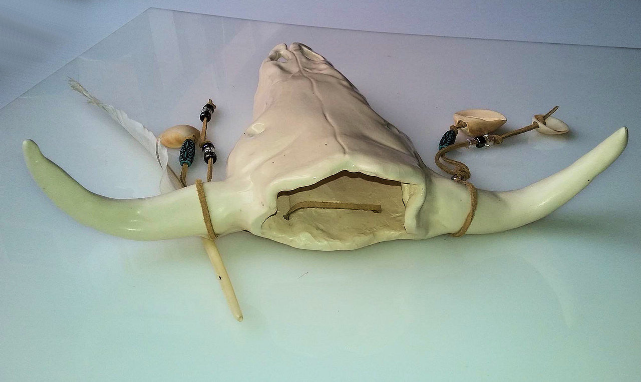 White Elk Wall Hanging: Perseverance, Reach for the Sky: by Naomi Knecht-4
